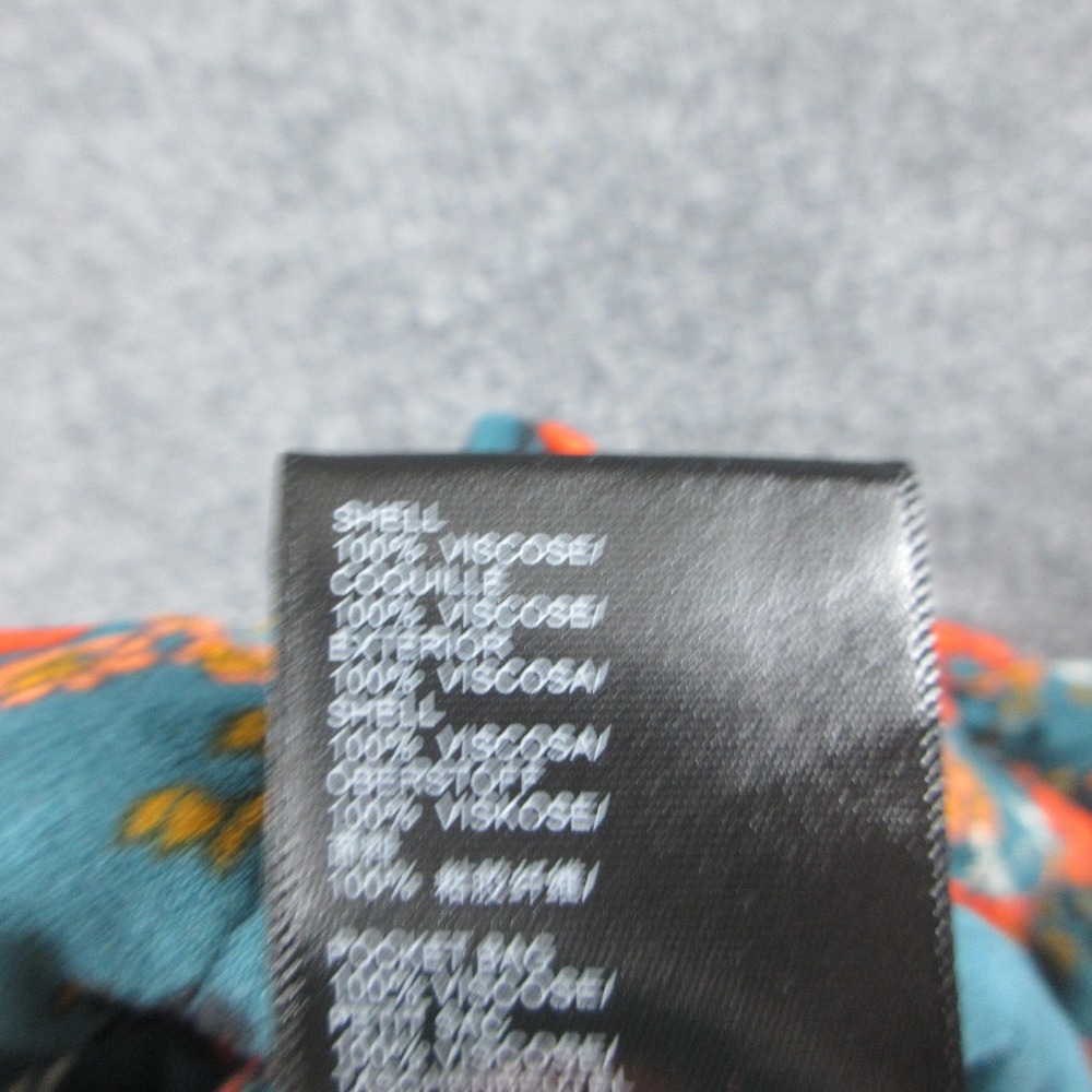 Free People Pants Womens XS Teal Floral Flare Leg Crepe Pull On Boho‎ Festival - Picture 5 of 10
